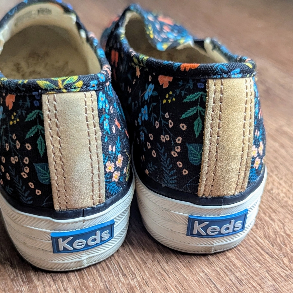 Keds x Rifle Paper Co. Floral Platform Shoes - Black and Multicolor - Picture 4 of 7